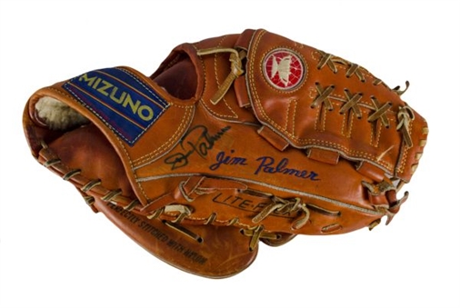 Jim Palmer 1978-1982 Mizuno Game Used and Signed Glove – PSA/DNA LOA